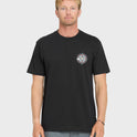 Shooting Star Short Sleeve Knit T-Shirt - Black