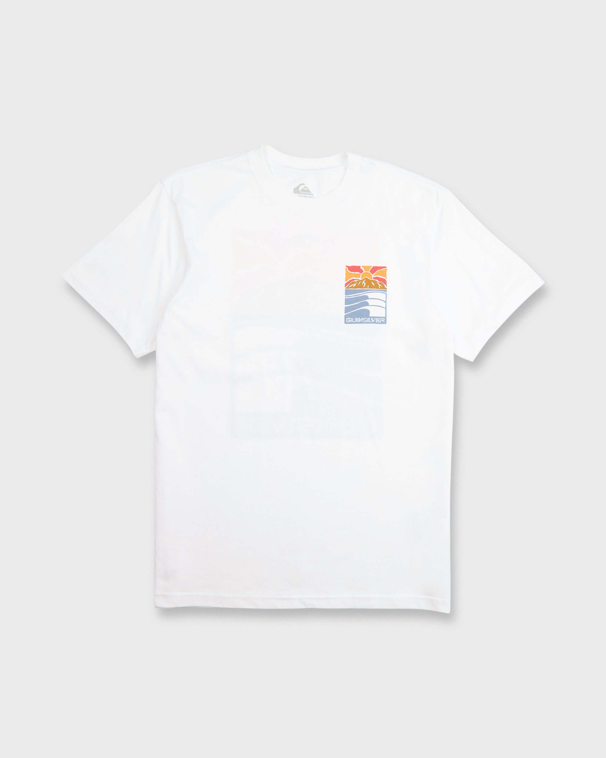 Going Right Classic Short Sleeve Cotton T-Shirt - White | Quiksilver