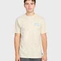 Reverse Cut Classic Short Sleeve Cotton T-Shirt - Bone White