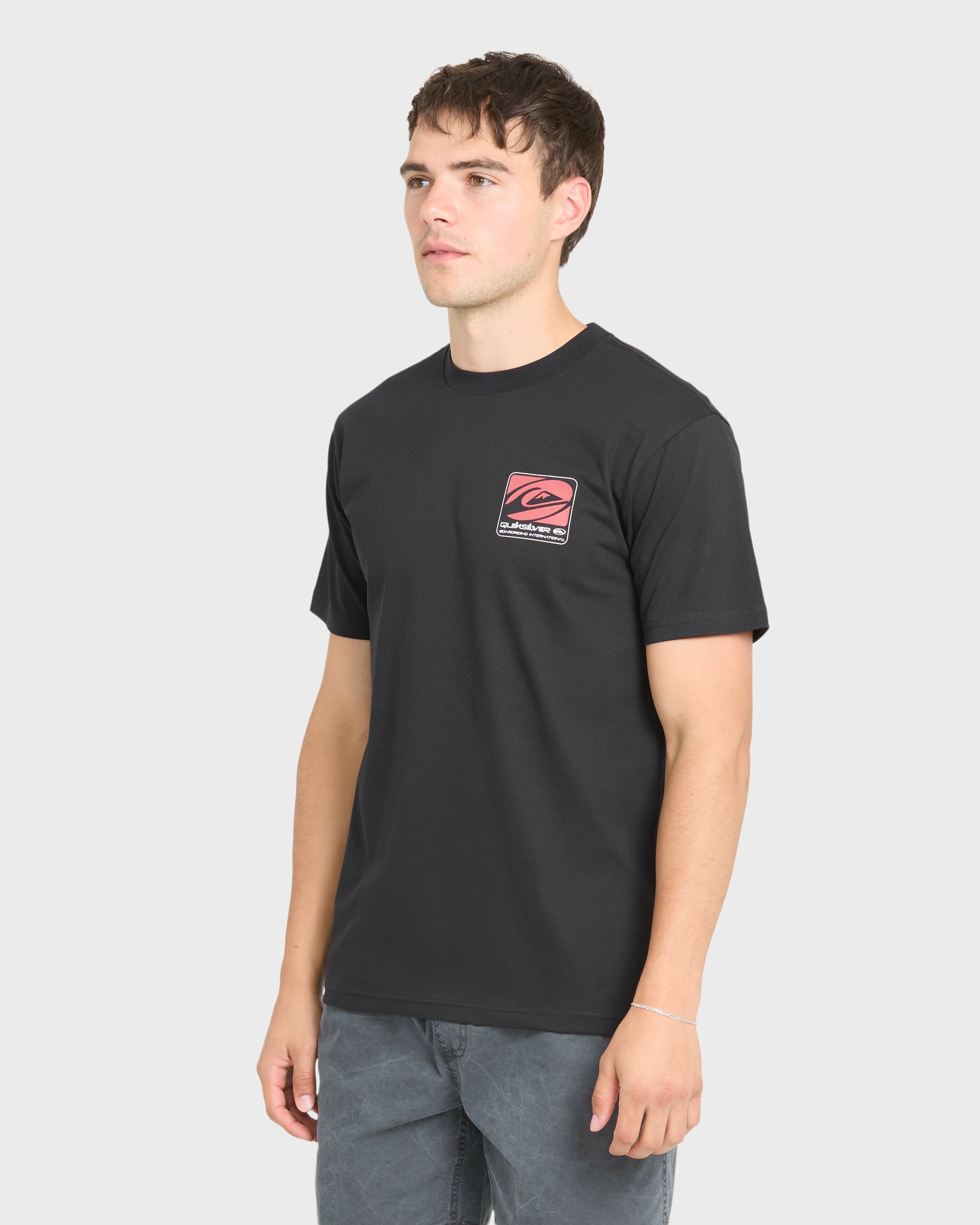 Out Of Bounds Classic Short Sleeve Cotton T-Shirt - Black | Quiksilver