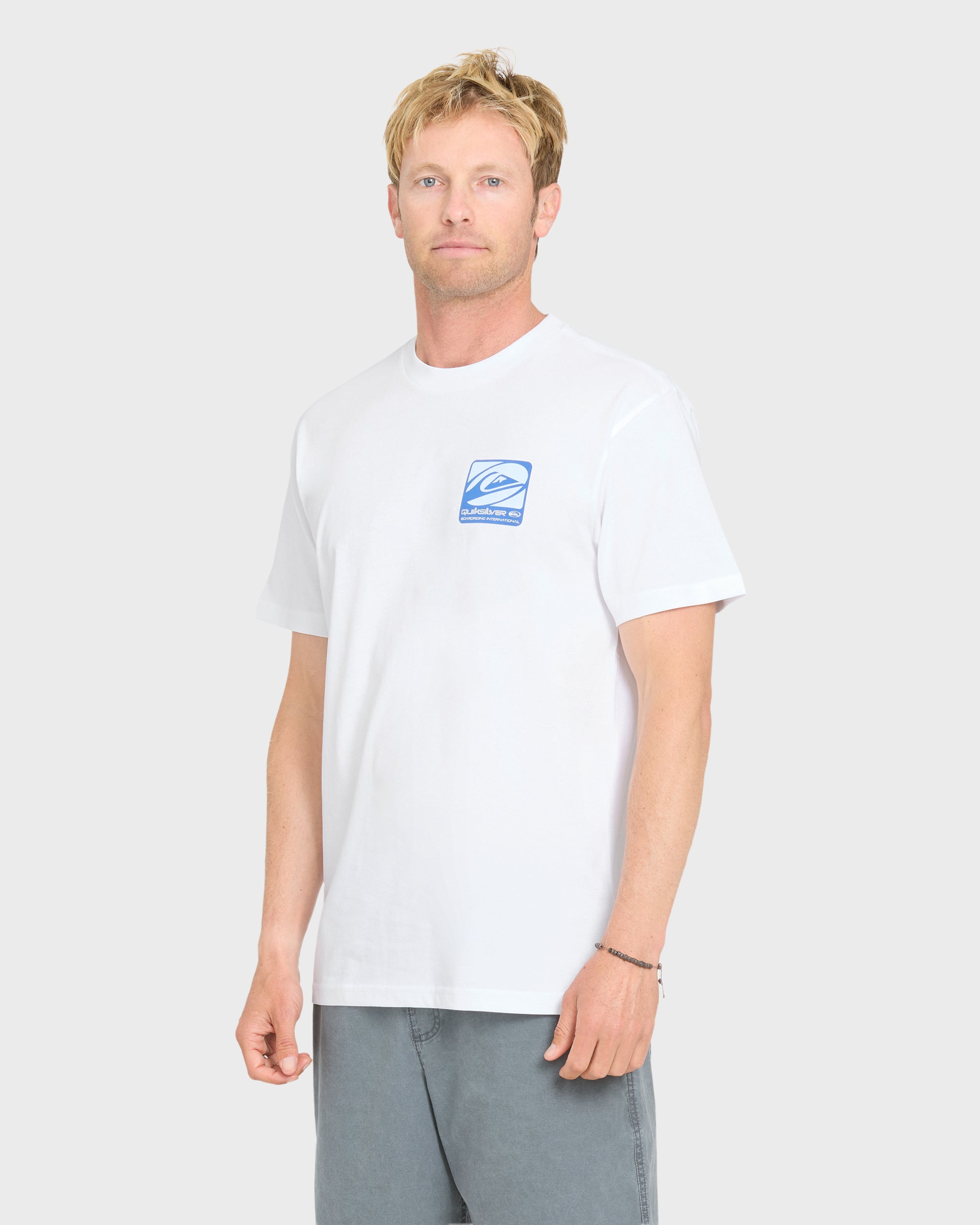 Out Of Bounds Classic Short Sleeve Cotton T-Shirt - White | Quiksilver