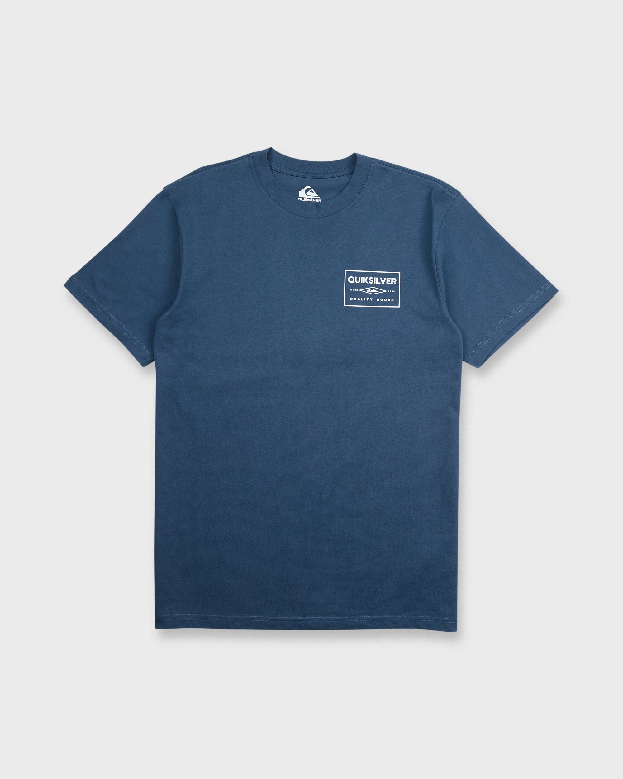 Stamped Short Sleeve Knit T-Shirt - Dark Denim | Quiksilver