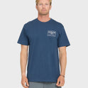 Stamped Short Sleeve Knit T-Shirt - Dark Denim