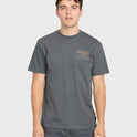 Stamped Short Sleeve Knit T-Shirt - Iron Gate
