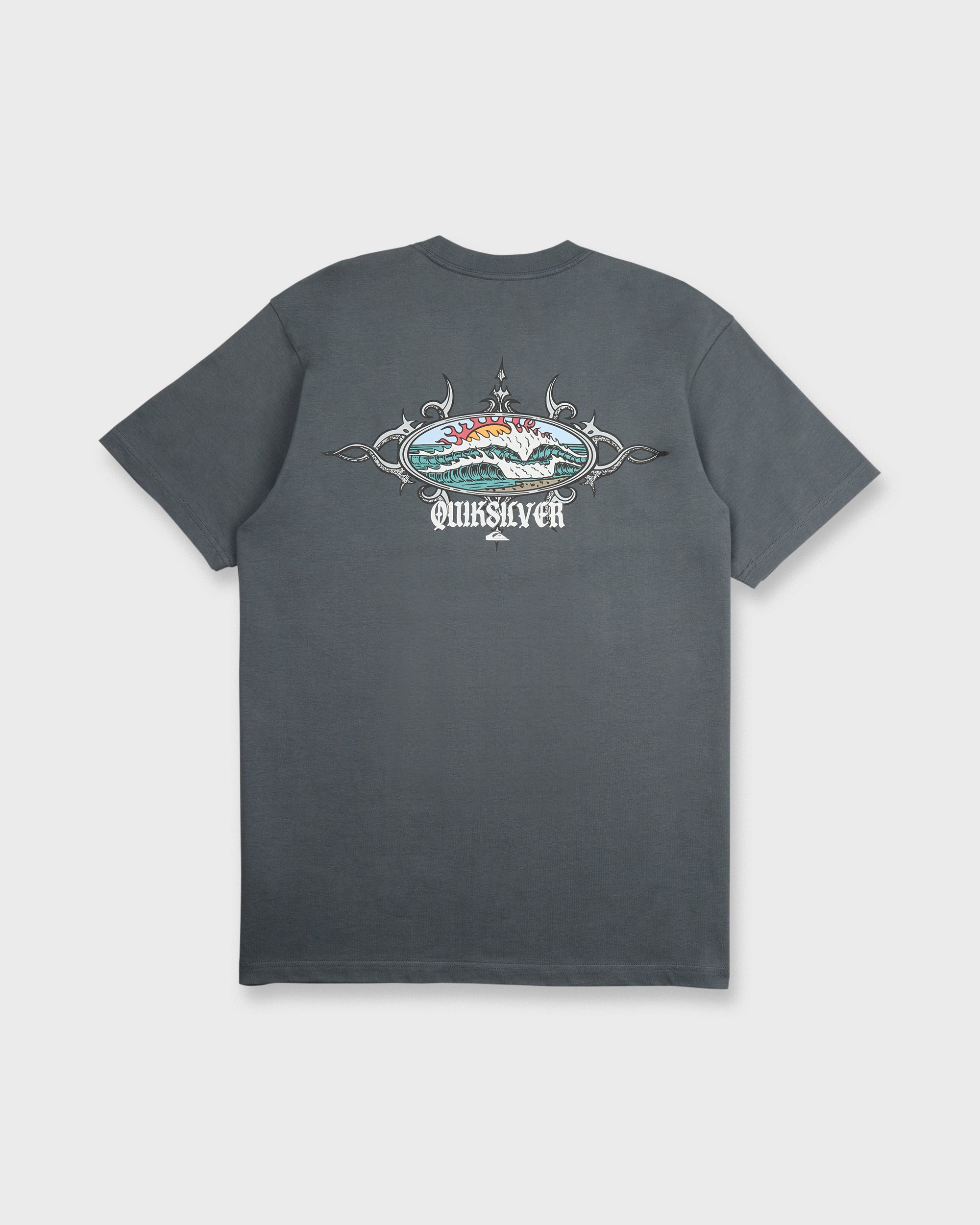 Crest Classic Short Sleeve Knit T-Shirt - Iron Gate | Quiksilver