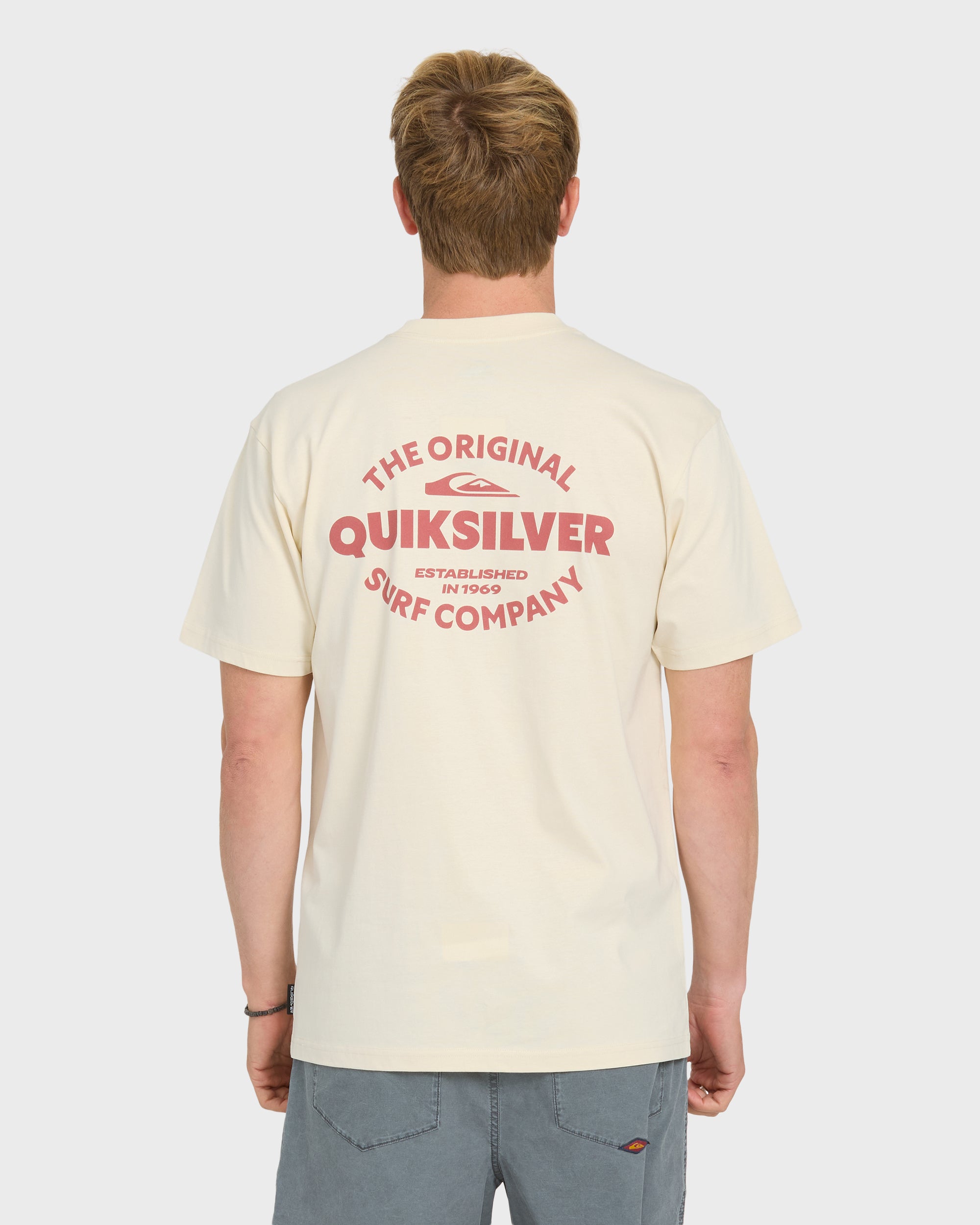 The Shed Short Sleeve Cotton T-Shirt - Bone White | Quiksilver