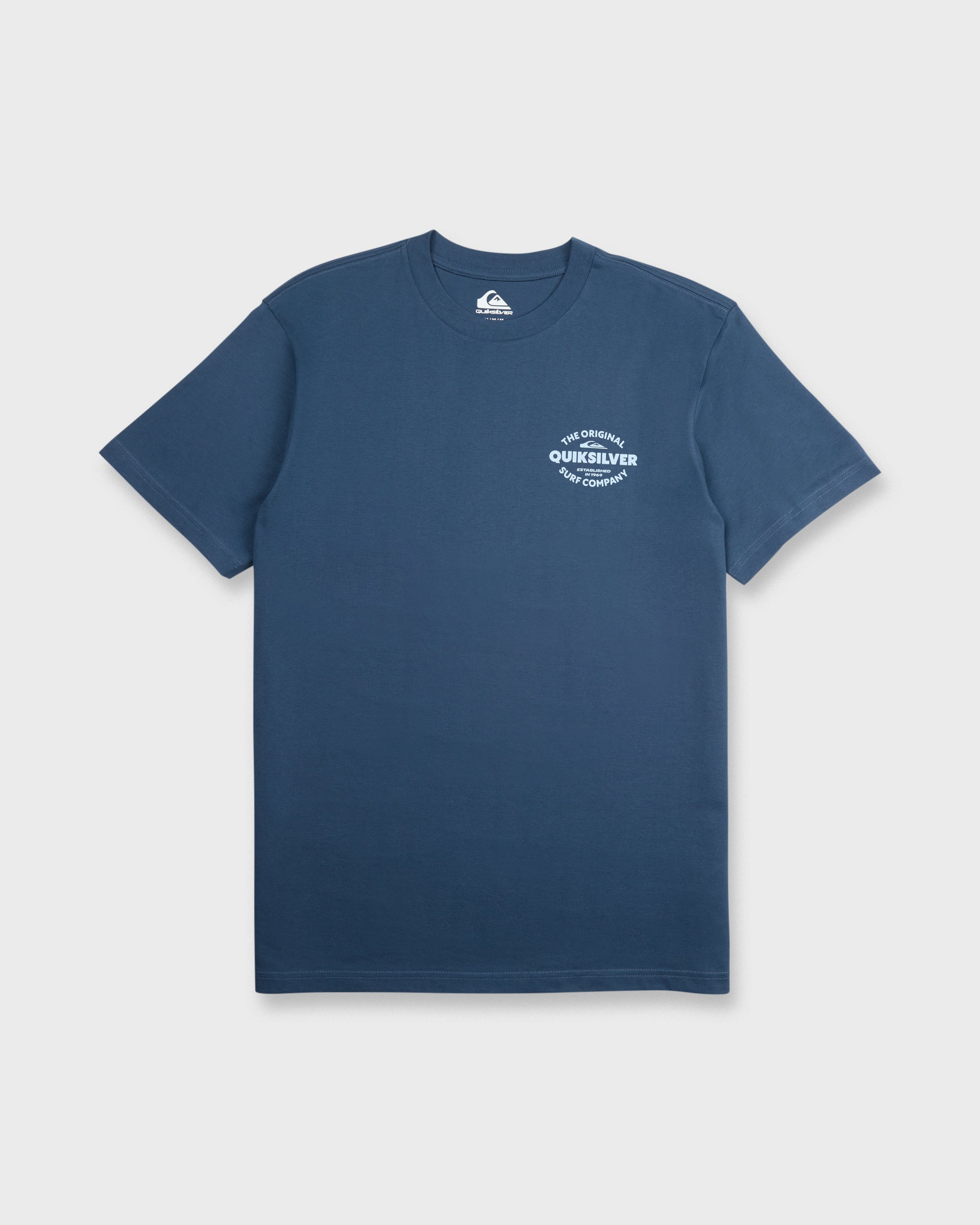 The Shed Short Sleeve Cotton T-Shirt - Dark Denim – Quiksilver