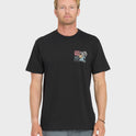 Collage Classic Short Sleeve Knit T-Shirt - Black