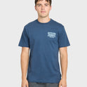 Radiant Flare Short Sleeve Knit T-Shirt - Dark Denim