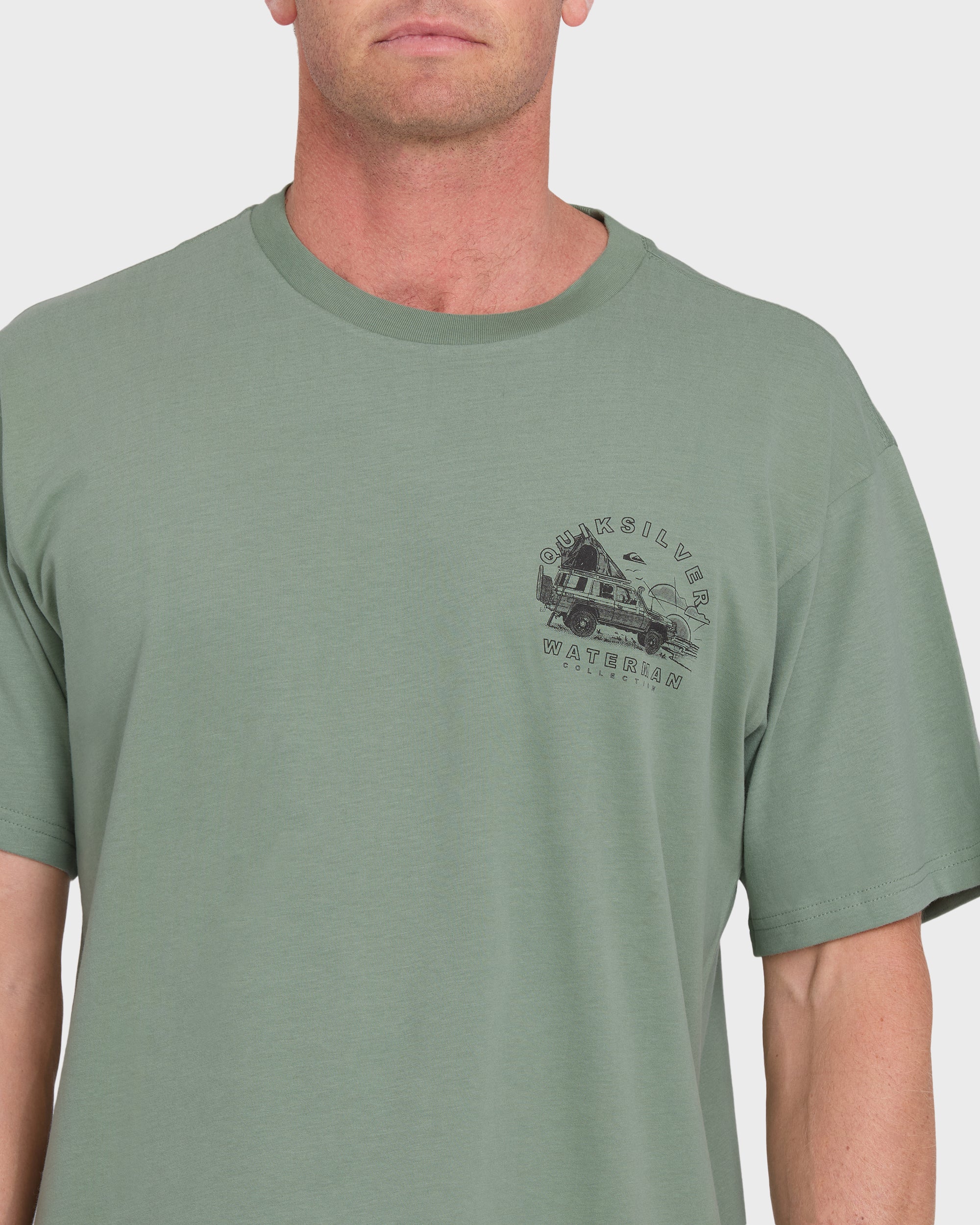 Waterman Traveler Classic Short Sleeve Cotton T-Shirt - Lily Pad