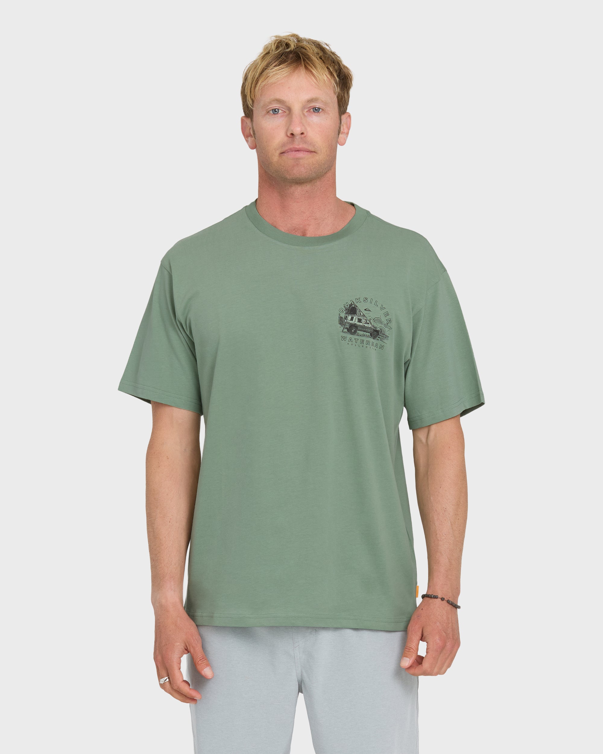 Waterman Traveler Classic Short Sleeve Cotton T-Shirt - Lily Pad