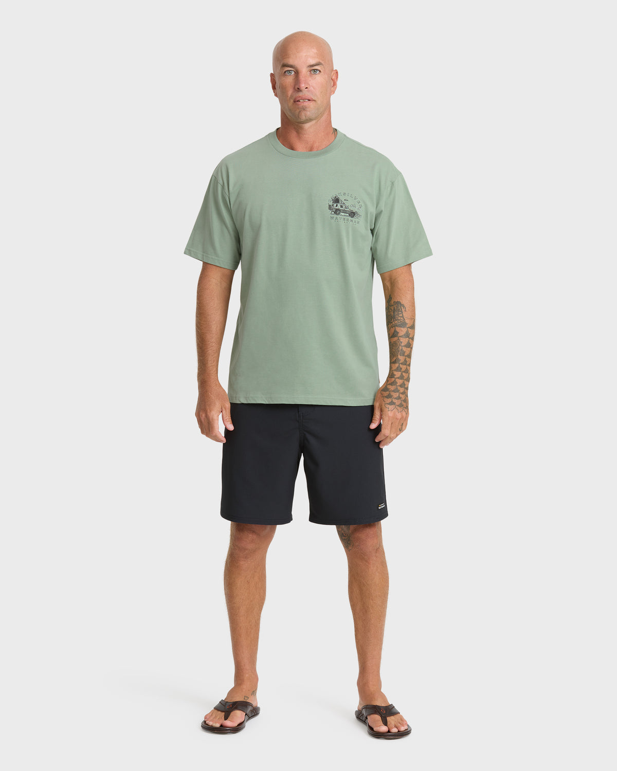 Waterman Traveler Classic Short Sleeve Cotton T-Shirt - Lily Pad