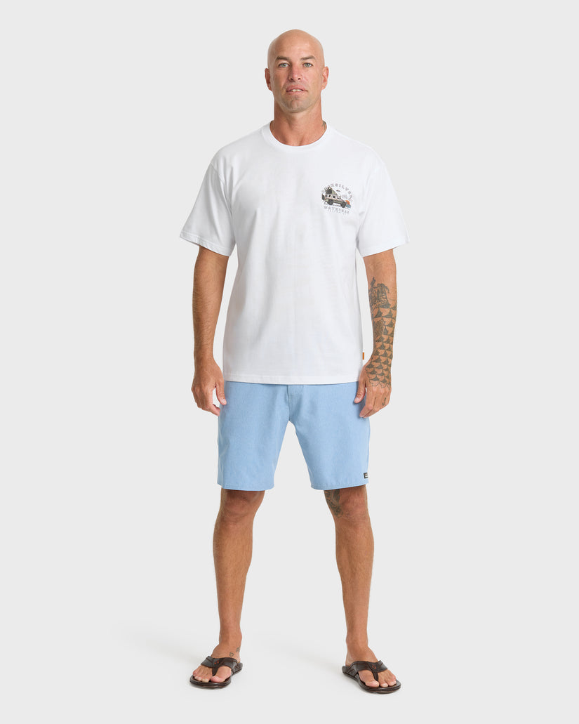 Waterman Traveler Classic Short Sleeve Cotton T-Shirt - White