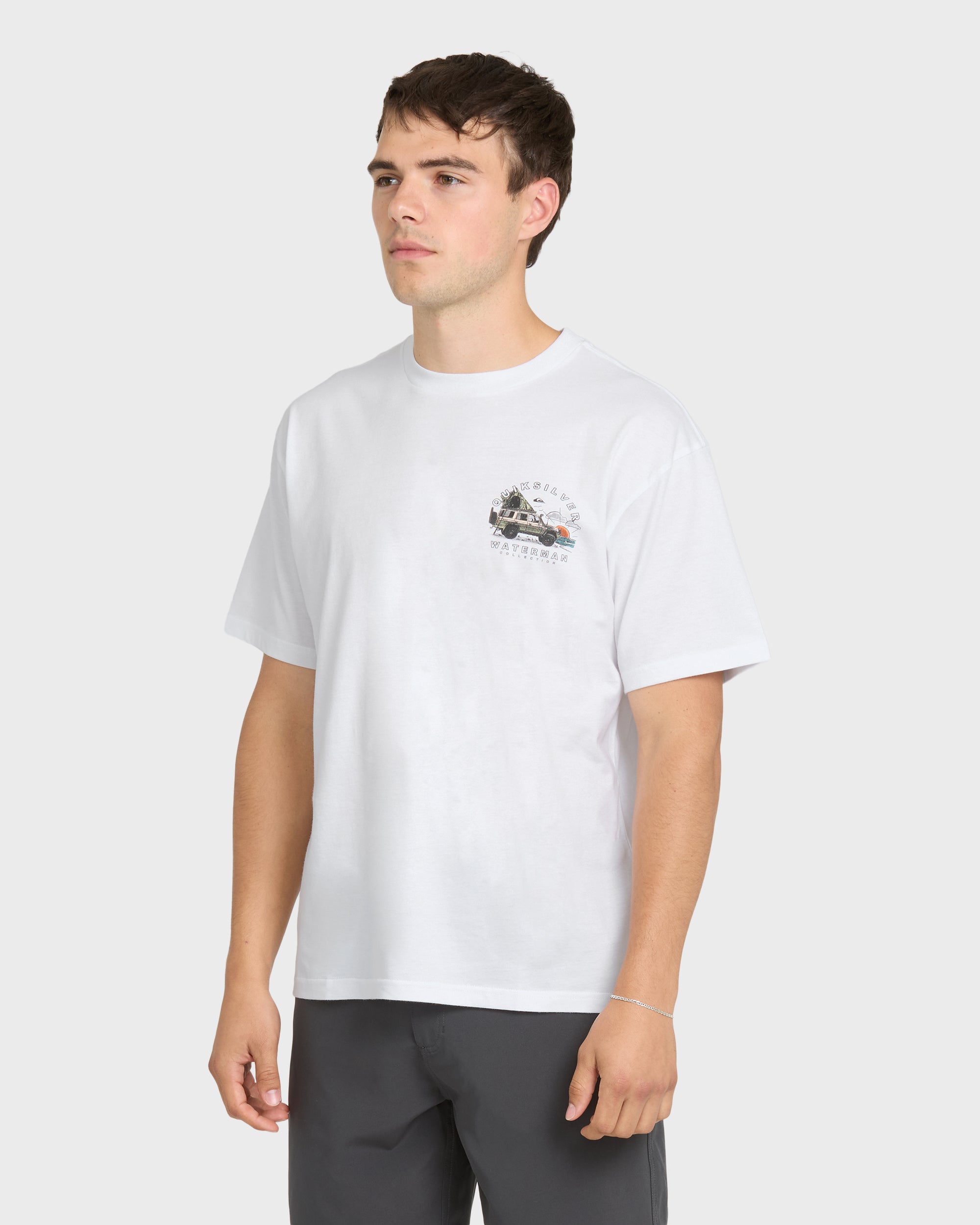 Waterman Traveler Classic Short Sleeve Cotton T-Shirt - White