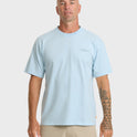 Waterman Anchors Down Classic Short Sleeve Cotton T-Shirt - Skyway