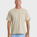 Waterman Anchors Down Classic Short Sleeve Cotton T-Shirt - Plaza Taupe