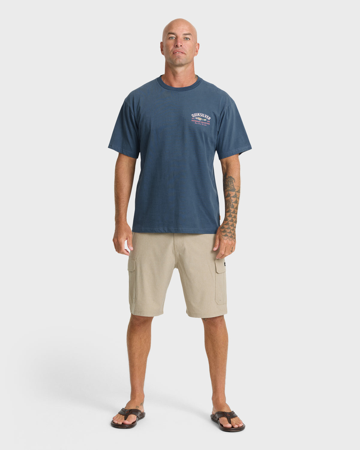 Waterman Lure Shop Classic Short Sleeve Knit T-Shirt - Dark Denim
