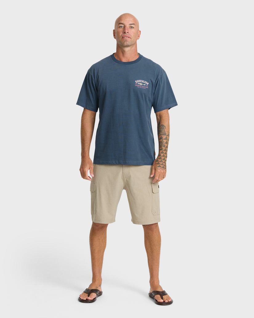 Waterman Lure Shop Classic Short Sleeve Knit T-Shirt - Dark Denim