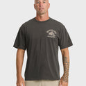 Waterman Tiki Hut Short Sleeve Cotton T-Shirt - Phantom