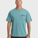 Waterman Fish Bones Short Sleeve Cotton T-Shirt - North Atlantic