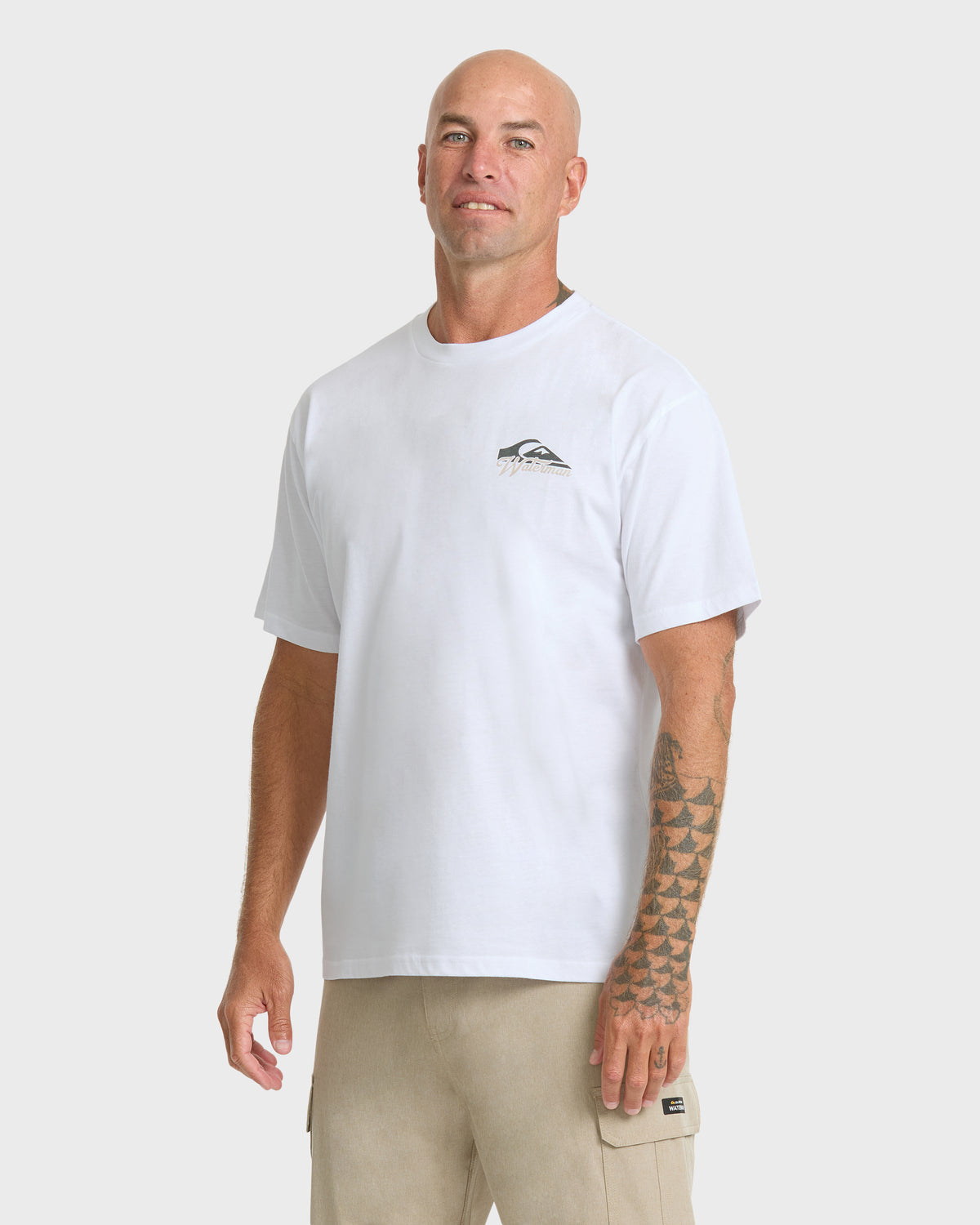 Waterman Bottle Life Classic Short Sleeve Cotton T-Shirt - White