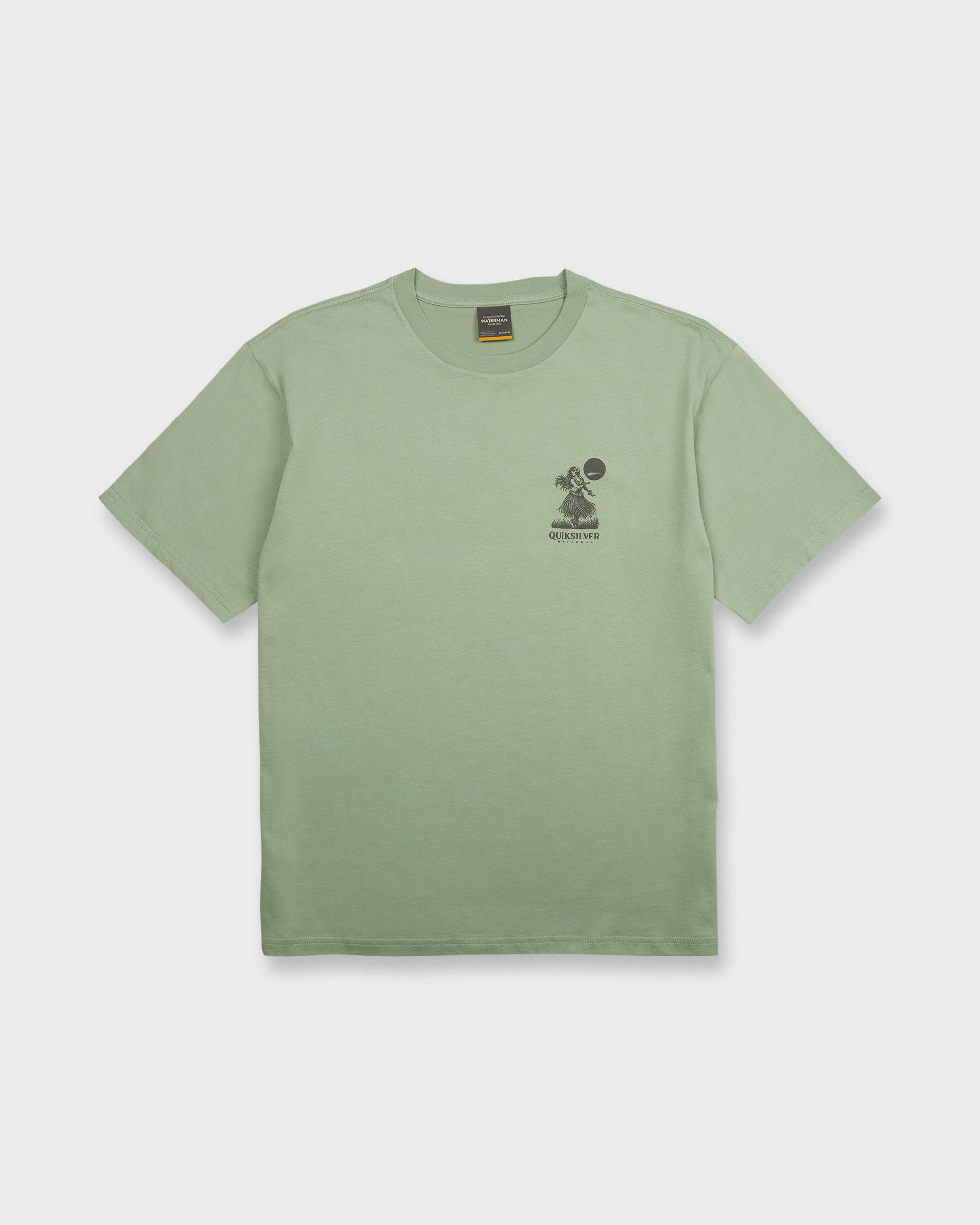 Waterman Lei'd Back Short Sleeve Cotton T-Shirt - Lily Pad
