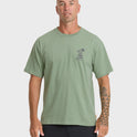 Waterman Lei'd Back Short Sleeve Cotton T-Shirt - Lily Pad