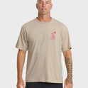 Waterman Lei'd Back Short Sleeve Cotton T-Shirt - Plaza Taupe