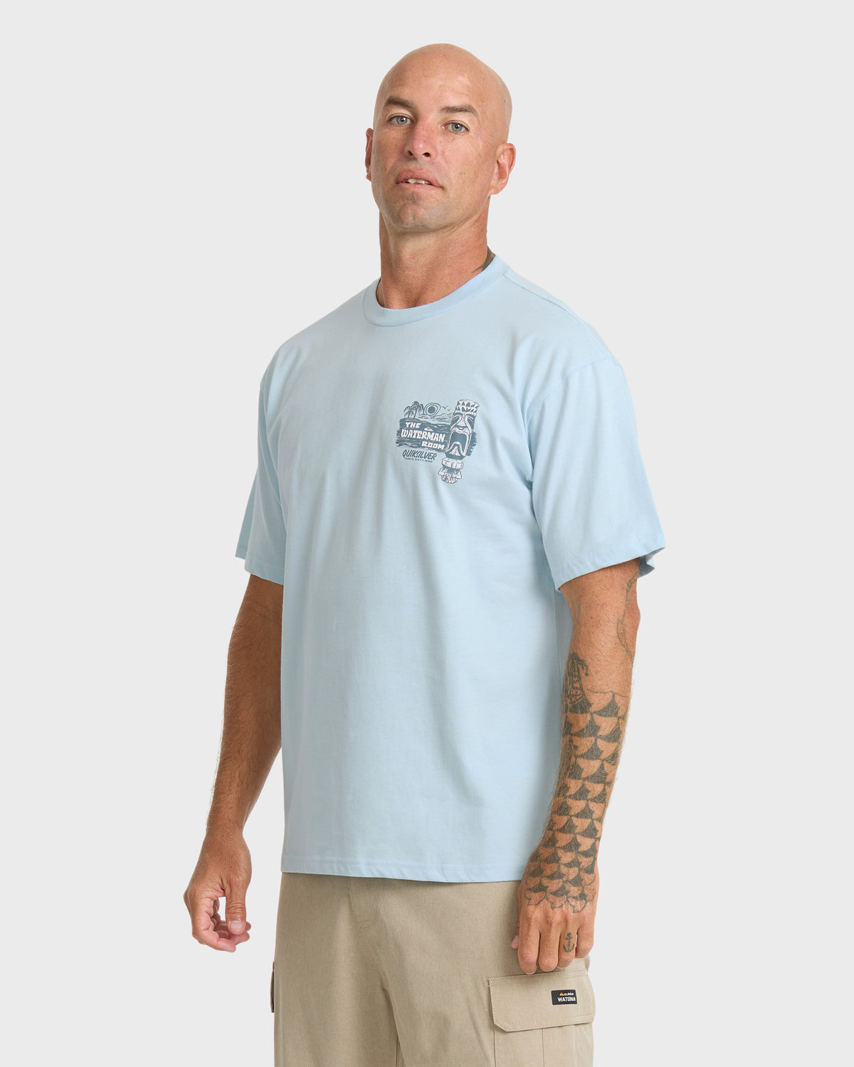 Waterman Room Classic Short Sleeve Cotton T-Shirt - Skyway
