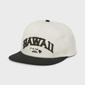 Hawaii World 5-Panel Snapback Hat - Snow White