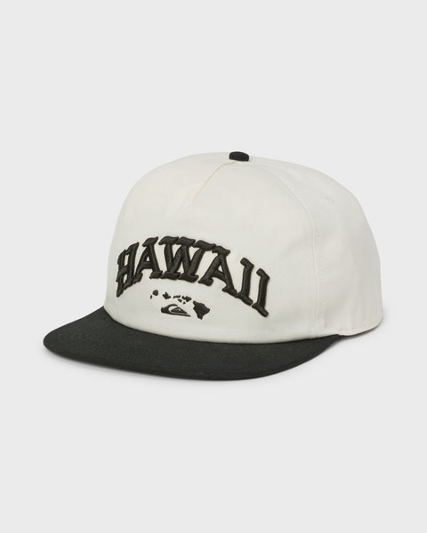 Hawaii World 5-Panel Snapback Hat - Snow White | Quiksilver
