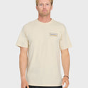 California Quiver Short Sleeve Cotton T-Shirt - Bone White