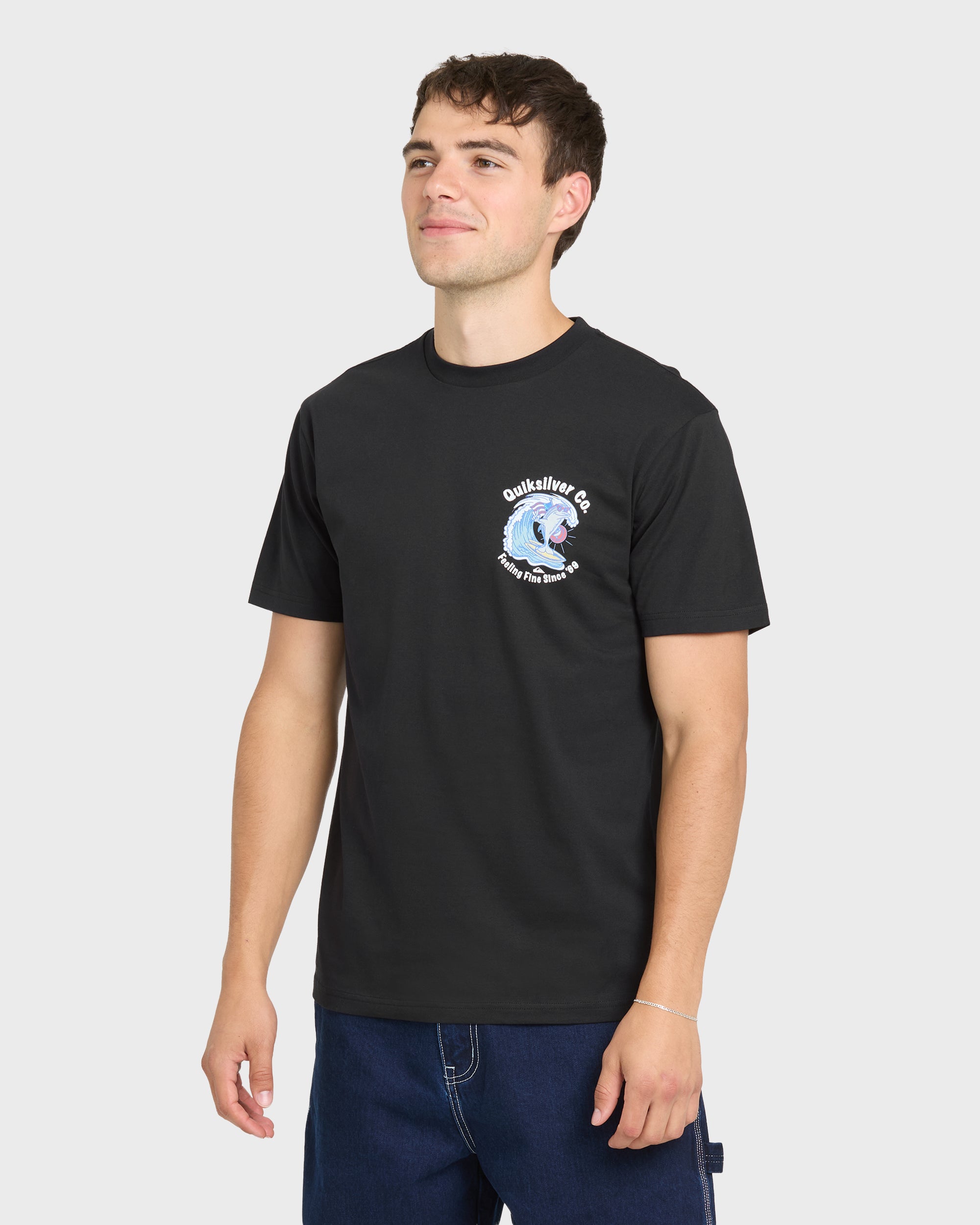 Patriot Dolphin Short Sleeve Knit T-Shirt - Black | Quiksilver