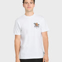 Hawaii Da Rooster Classic Short Sleeve Knit T-Shirt - White