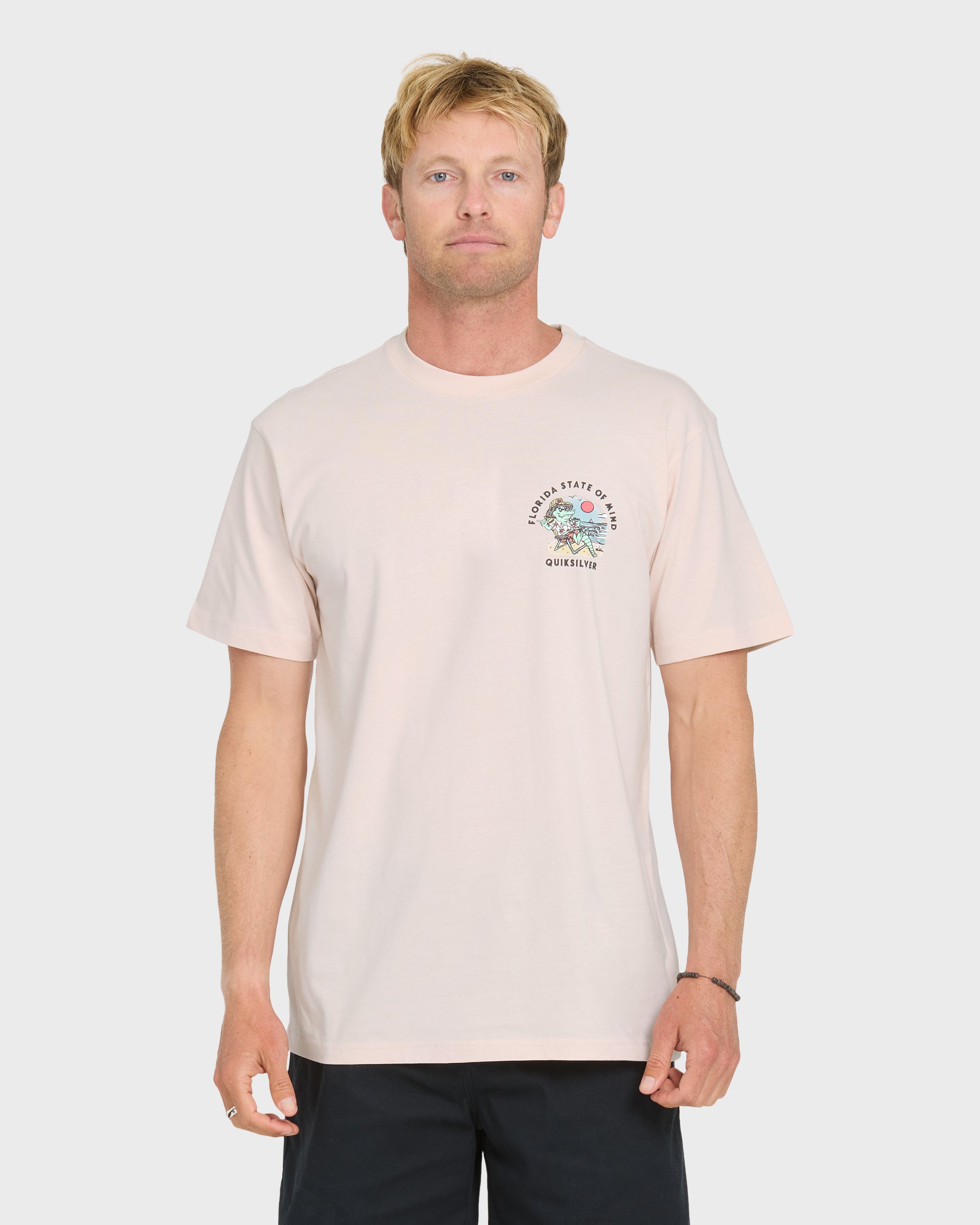 Florida Lounge Short Sleeve Knit T-Shirt - Rosewater | Quiksilver
