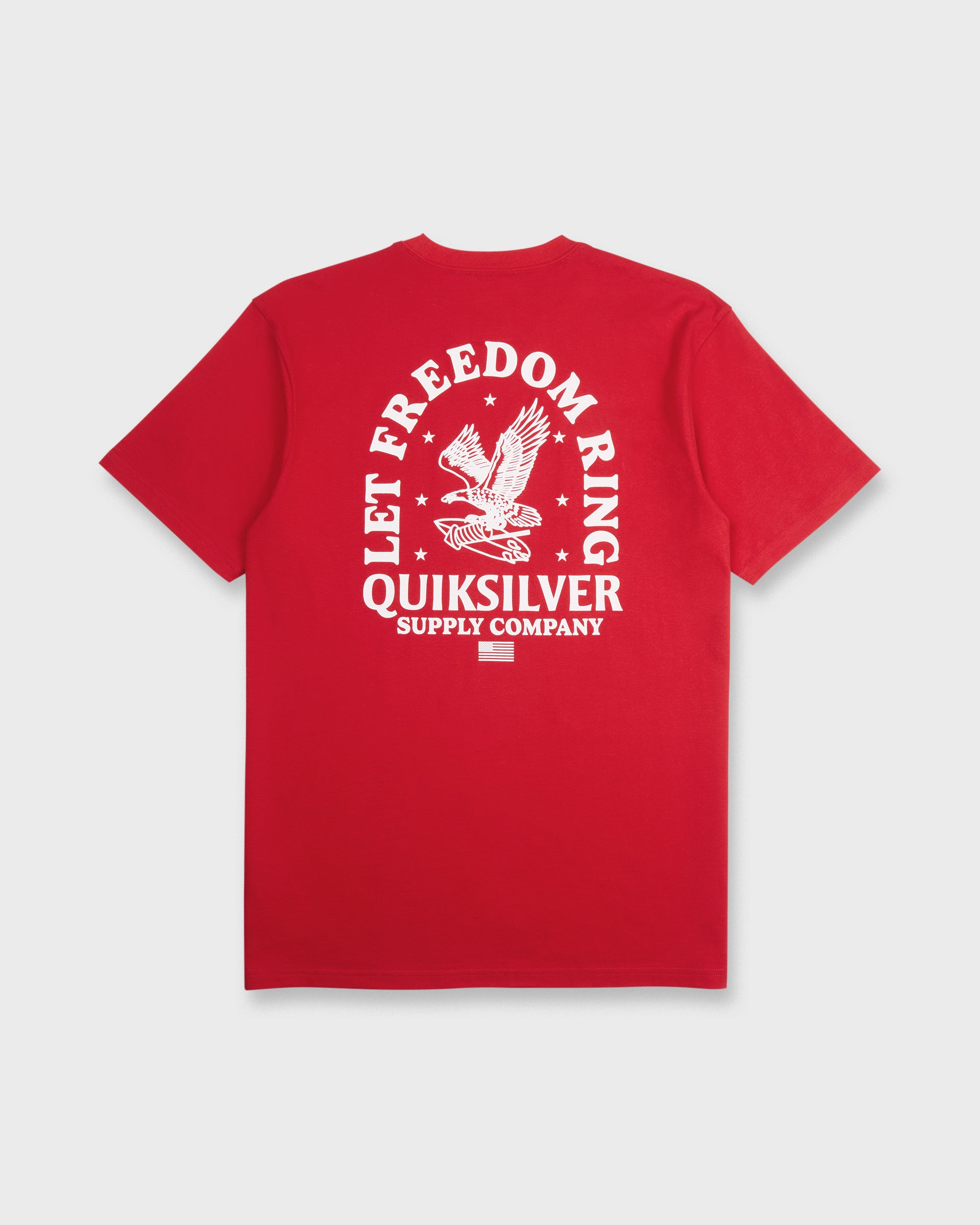 Freedom Ring Short Sleeve Cotton T-Shirt - Salsa | Quiksilver