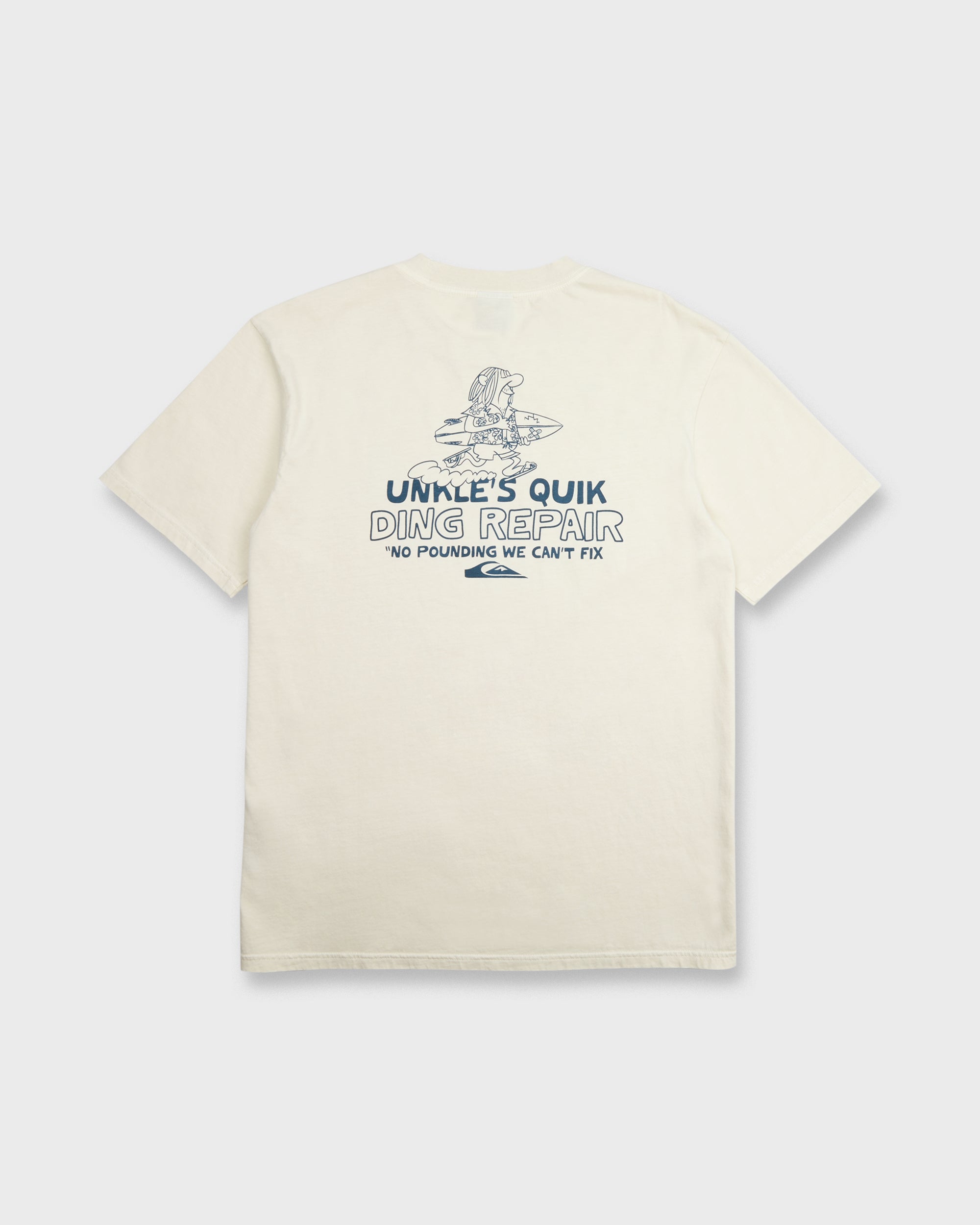 Unkles Ding Repair Pigment Dye Short Sleeve Knit T-Shirt - Silver