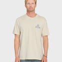 Unkles Ding Repair Pigment Dye Short Sleeve Knit T-Shirt - Silver Birch
