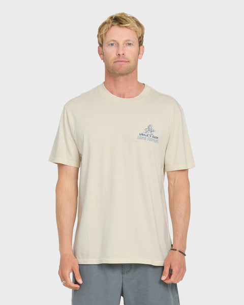 Unkles Ding Repair Pigment Dye Short Sleeve Knit T-Shirt - Silver