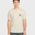 Sunny Day Pigment Dye Short Sleeve Cotton T-Shirt - Silver Birch