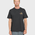 Factory Label Pigment Dye Short Sleeve Cotton T-Shirt - Phantom