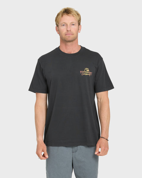その他 GA Quicksilver Grail Factory Label Pigment Dye Short Sleeve Cotton T-Shirt - Phantom