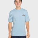 All Day Graphic 50 UPF Short Sleeve Surf Tee - Skyway