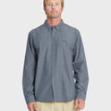 Shore Break Long Sleeve Woven Shirt - Dark Denim