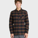 Breakwater Check Long Sleeve Flannel Shirt - Anthracite