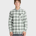 Breakwater Check Long Sleeve Flannel Shirt - Snow White