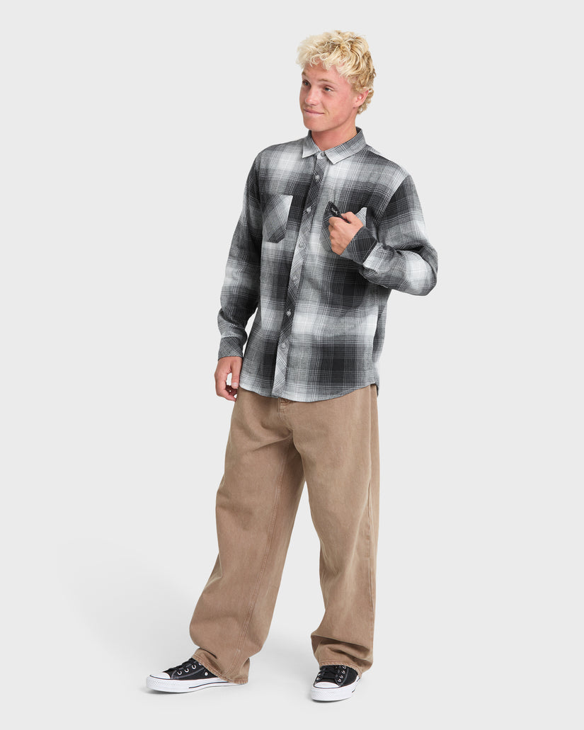 Avalon Long Sleeve Flannel Shirt - Anthracite