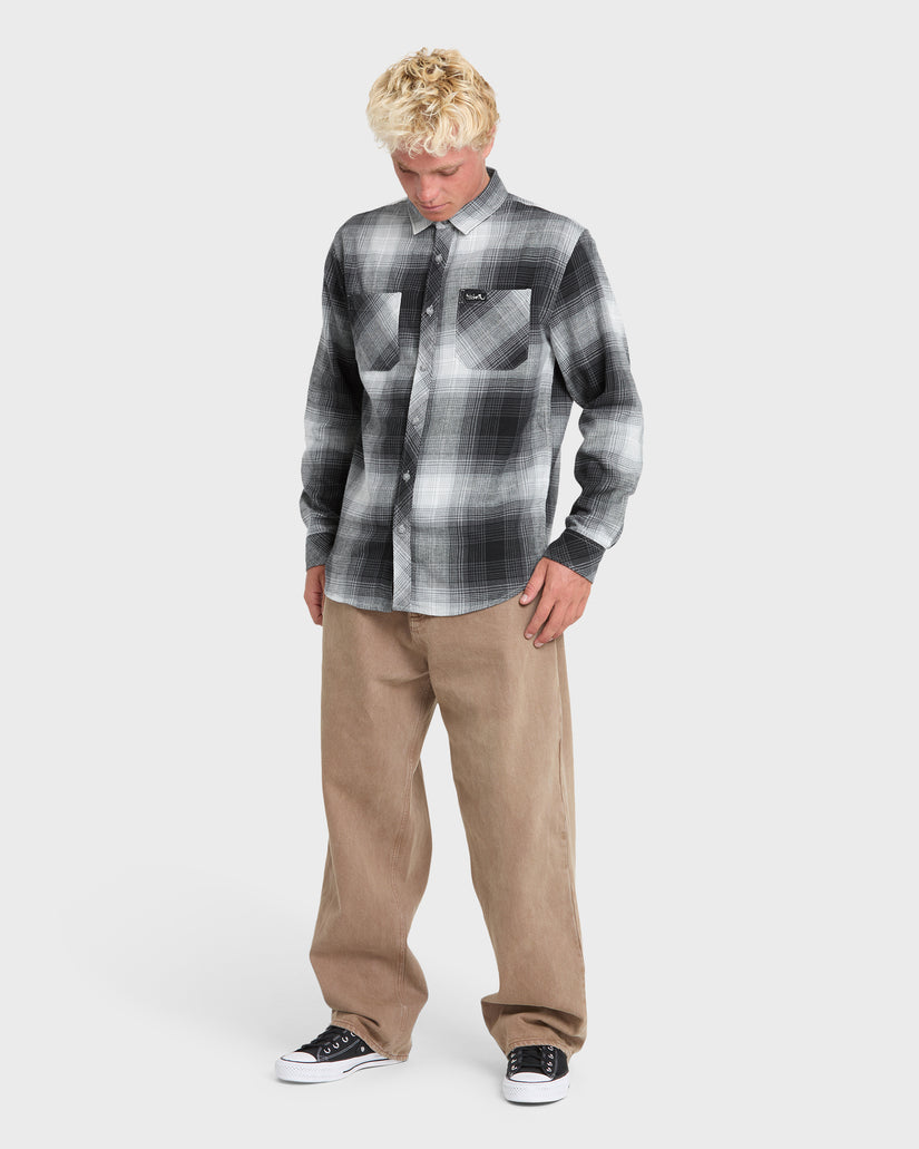 Avalon Long Sleeve Flannel Shirt - Anthracite
