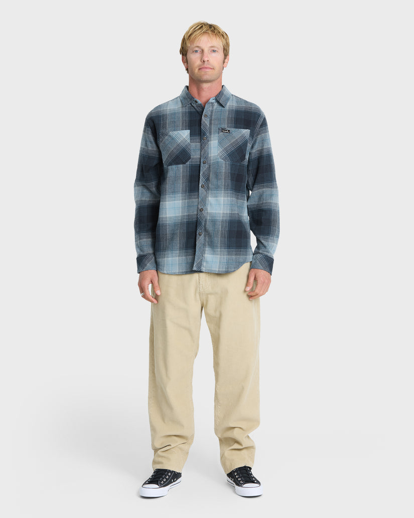 Avalon Long Sleeve Flannel Shirt - Dark Denim