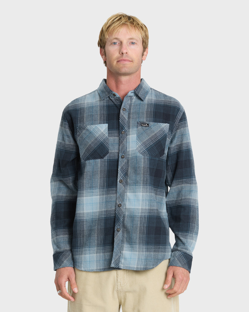 Avalon Long Sleeve Flannel Shirt - Dark Denim
